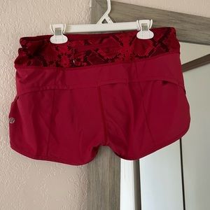 Lululemon workout shorts size 6